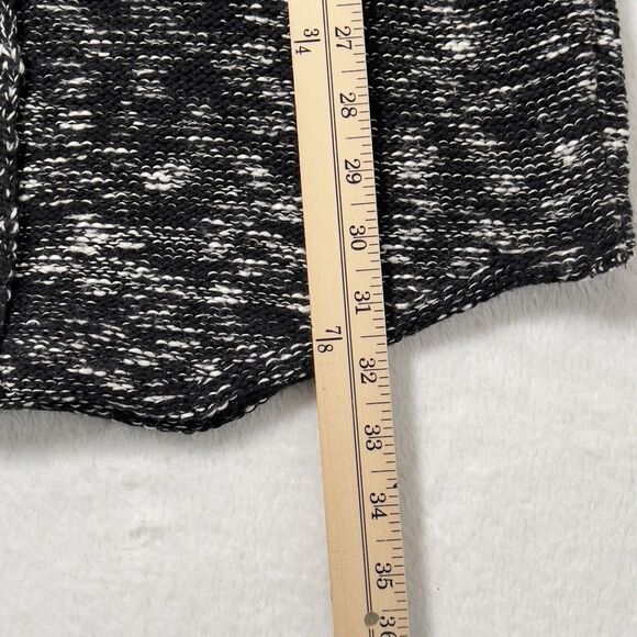 Leif Nelson Slim Fit Pullover Hooded Sweater Mens Sz L Black Marled - Picture 8 of 9